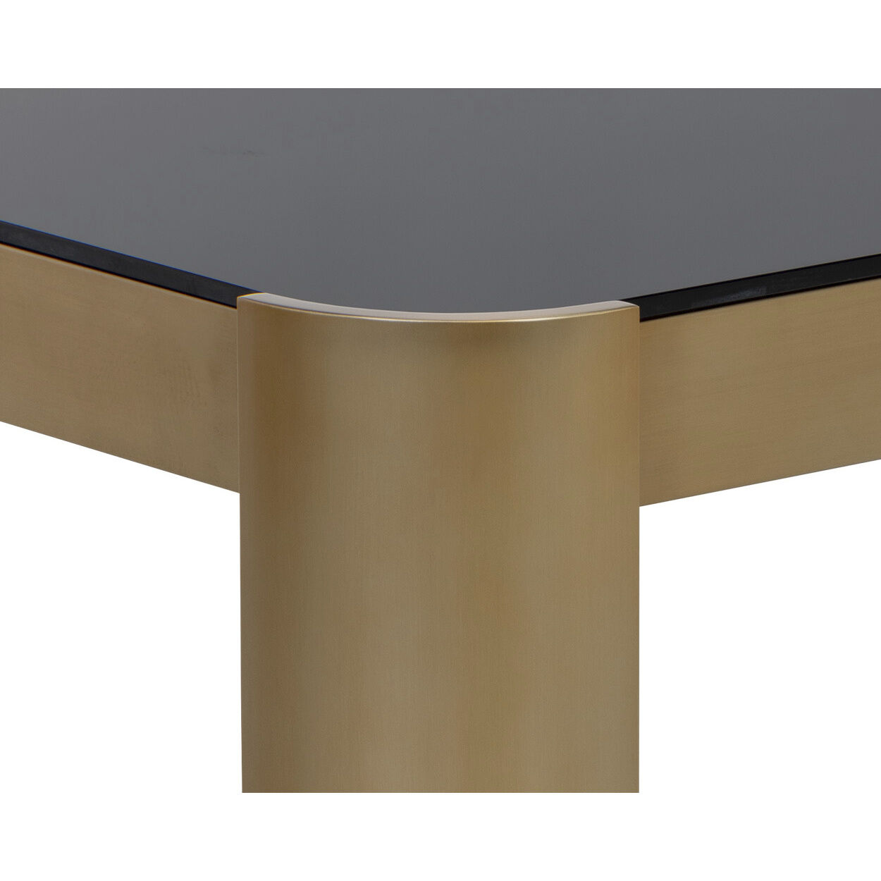 Irvine 55 X 36 inch Black / Gold Coffee Table